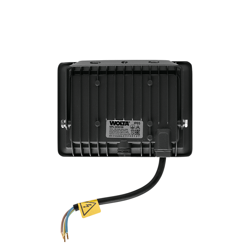 Светодиодный прожектор wolta wfl 30w/06 30Вт 5700К ip65 2700лм серый