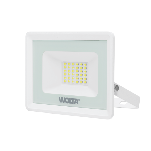 Светодиодный прожектор wolta wfl 30w/06w 30Вт 5700К ip65 2700лм белый