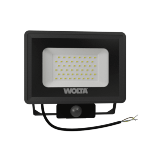 Светодиодный прожектор wolta wfl 50w/06s 50Вт 5700k ip65 4500лм с датчиком