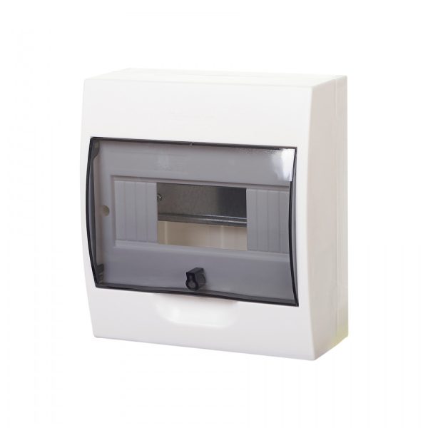 Systeme electric easy 9 Корпус навесной с прозрачной дверью 1ряд/8мод, ip40, ik07, 63А, 2 клеммы se