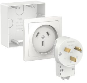 Systeme electric blanca наруж Бел Комплект силовой 32 А, 250 В: розетка, вилка, подъемная коробка se
