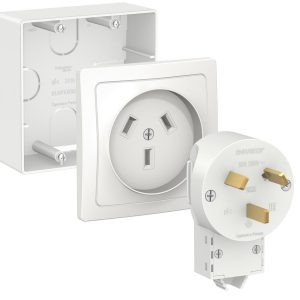 Systeme electric blanca наруж Бел Комплект силовой 32 А, 250 В: розетка, вилка, подъемная коробка se