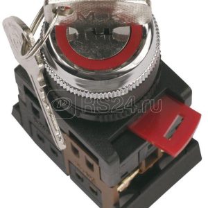 Iek Переключатель Аks 22 черн. с ключ. 2 полож. i o 1з+1р bsw10 aks 2 k02