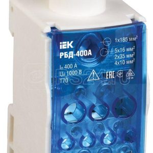 Iek Распределительный блок на din рейку РБД 400А rbd 400