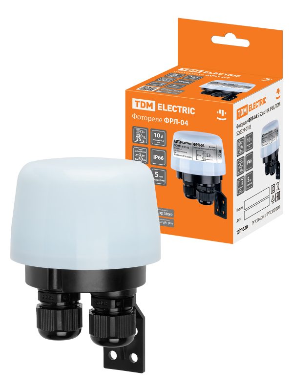 Фотореле ФРЛ 04 5 50лк 10А ip66, tdm