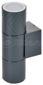 Светильник уличный 5108 настенный 2хgu10 ip65 серый iek lt ubu0 5108 gu10 2 k03