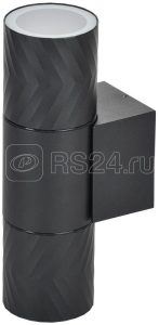 Светильник уличный 5108 настенный 2хgu10 ip65 черный iek lt ubu0 5108 gu10 2 k02