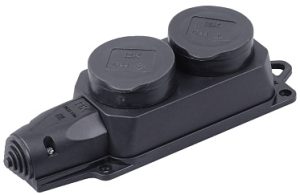 Iek omega РБ32 1 0м Розетка (колодка) двухместная с защитными крышками ip44 pkr62 016 2 k02