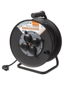 Удлинитель силовой УХз16 004 (метал. катушка, А3, 4 места ip44/50 м КГ 3500 Вт) Народный УС1 43128