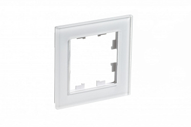 Atn320101 1 постовая рамка, орг. стекло белый