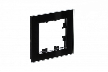 Atn321001 1 постовая рамка, орг. стекло, черный