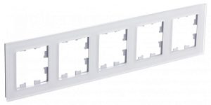 Atn330105 5 постовая рамка, матовое орг. стекло белое