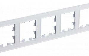 Atn330105 5 постовая рамка, матовое орг. стекло белое