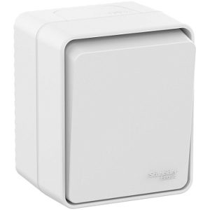 Atn540111 1 кл. выключатель 10 АХ, ip54, белый