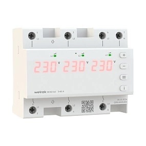 Реле напряжения welrok d6 63 red