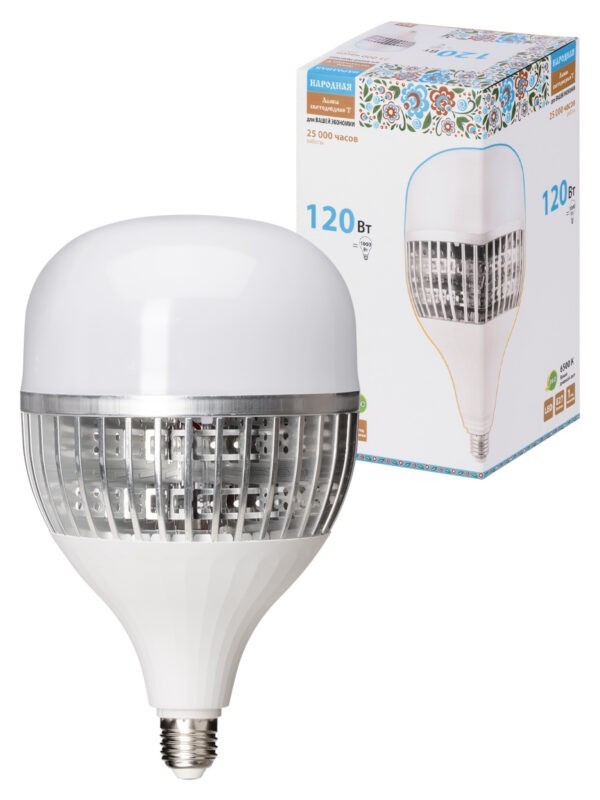 Лампа светодиодная t 120 Вт 230 В 6500 К–e27 (170x295 мм) НАРОДНАЯ