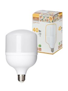 Лампа светодиодная t 40 Вт 230 В 4000 К–e27 (114x183 мм) НАРОДНАЯ