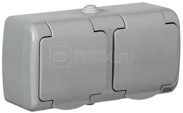 Iek РСш22 2 А Розетка 2 ая с з/к открытой установки 16А ip54 aquatic era22 k03 16 54
