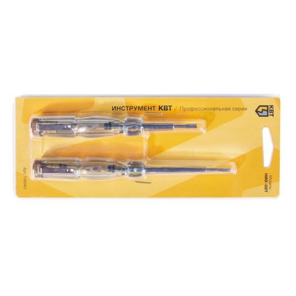 Набор индикаторных отверток НИО 02Т серия ПРОФИ (КВТ)