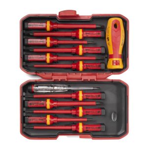 Отвертка диэлектрическая со сменными битами НИО 4412 серия ПРОФИ (КВТ)