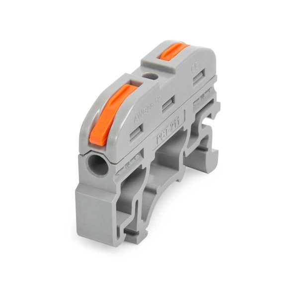 Клемма проходная СМК 222 2411 на din рейку (КВТ)