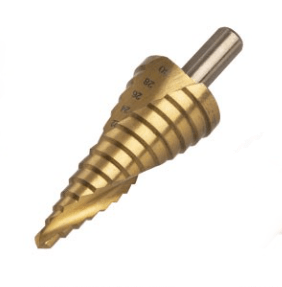 Сверло по металлу ступенчатое, 6 30 мм, 13 ступеней, нитрид., hss, цилиндр. хв., "Рубин" tdm