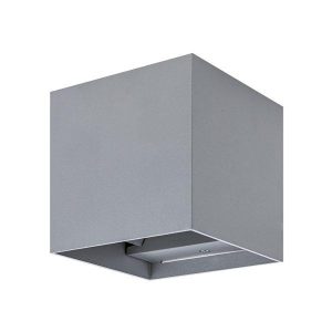 Светильник настенный led, Кватро, 2х3 Вт, 4000 К, Н100 мм, алюм./сер., вверх/вниз, ip65, tdm