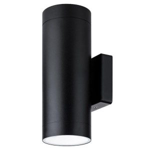 Светильник настенный led, Тубо, 2х6 Вт, 4000 К, h252 мм, алюм./черн., вверх/вниз, ip65, tdm