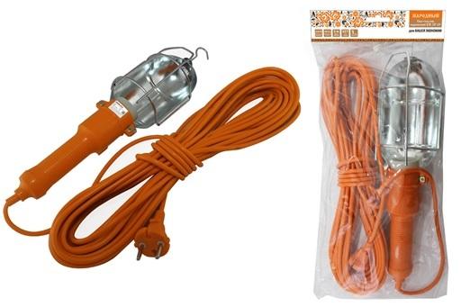 Светильник переносной УП 2Р 15, 60 Вт, Е27, 15 метров, Народный