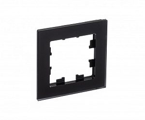 1 постовая рамка, матовая, орг стекло, черный