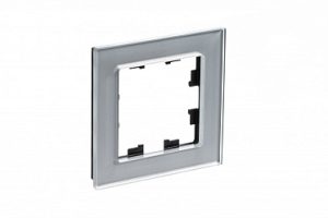 1 постовая рамка, стекло алюминий