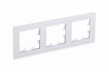 3 постовая рамка, орг. стекло, матовый белый