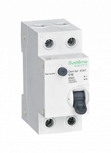 Systeme electric city9 set Авт. выкл. диф. тока (АВДТ) 1p+n С 10А 4.5ka 30мА Тип aС 230В se c9d34610