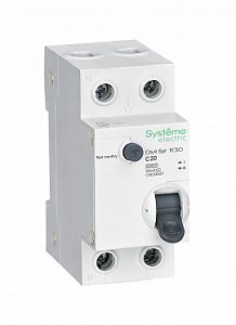 Systeme electric city9 set Авт. выкл. диф. тока (АВДТ) 1p+n С 20А 4.5ka 30мА Тип aС 230В se c9d34620