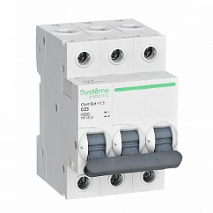 Systeme electric city9 set Автоматический выключатель (АВ) С 25А 3p 4.5ka 400В se c9f34325