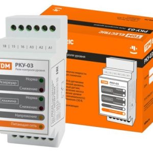 Реле контроля уровня РКУ 03 1нас/2рез/4ур/6датч 230/400В din (без датчиков) tdm