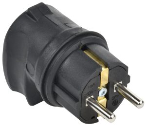 Iek generica Вилка с боковым вводом 16А ip44 черная evk21 016 01 44 k02 g