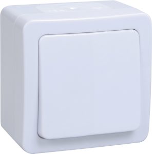 Iek germes plus ВСп20 1 0 ГПБ выкл 1кл проход. о/у ip54 (цвет клавиш: белый) evmp12 k01 10 54 ec