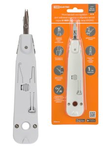 Инструмент И МВУ, монтаж и обрезка витой пары, ударный, «МастерЭлектрик» tdm