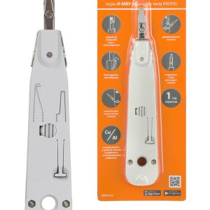 Инструмент И МВУ, монтаж и обрезка витой пары, ударный, «МастерЭлектрик» tdm