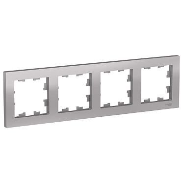 Systeme electric atlasdesign Алюминий Рамка 4 ая, универсальная se atn000304