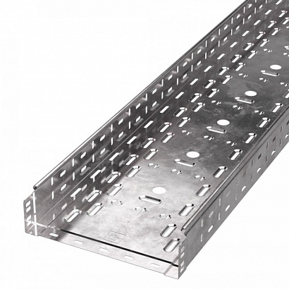 Лоток перфорированный Стандарт 300х80х3000 (0,8 мм) (6 м/уп) Промрукав