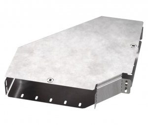 Угол горизонтальный 90 градусов с крышкой Стандарт 300х80 Промрукав