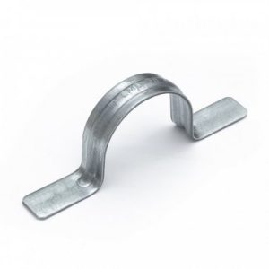 Скоба металлическая двухлапковая СМД d38 40 мм для монтажного пистолета (без отверстий) (50шт/350шт