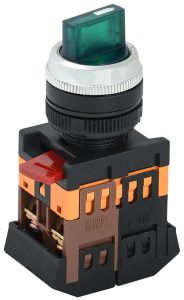 Iek Переключатель АnС 22 2 2 полож. зел. неон/240В i o 1з+1р bsw10 anc 2 k06