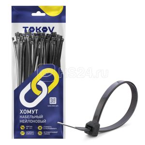 Хомут кабельный нейлоновый черн. 2.5х150 (уп.100шт) tokov electric tke hns 2.5 150 b/100