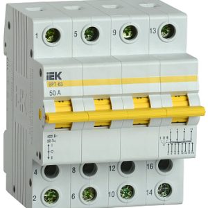 Iek karat Выключатель разъединитель трехпозиционный ВРТ 63 4p 50А mpr10 4 050
