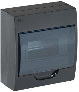 Iek krepta 3 Корпус пластиковый ЩРН П 8 ip41 черный откр.монтаж mkp12 n 08 41 k02