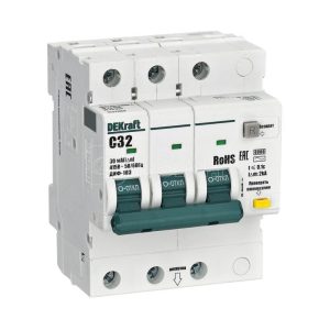 16377dek АВДТ 3p 32А 30мА ac х ка c ДИФ 103 6кА нов.