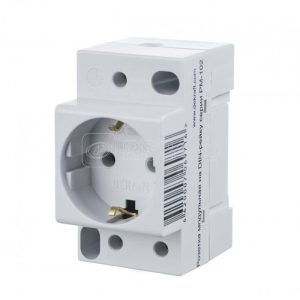 Dekraft Розетка модульная на din рейку 2p+pen 16a 220В РМ 102 18012dek
